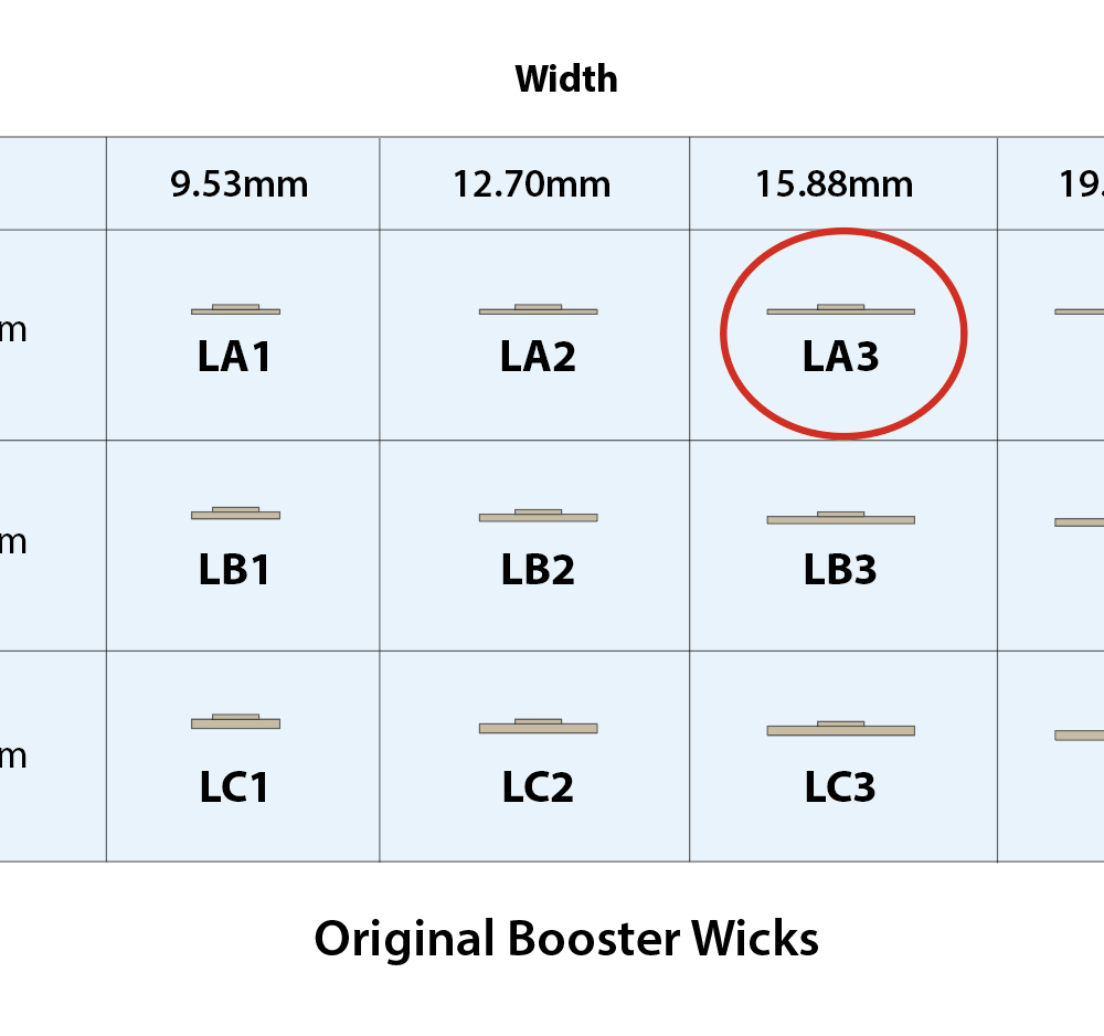 Деревянный фитиль LA3 (10 шт./упаковка)