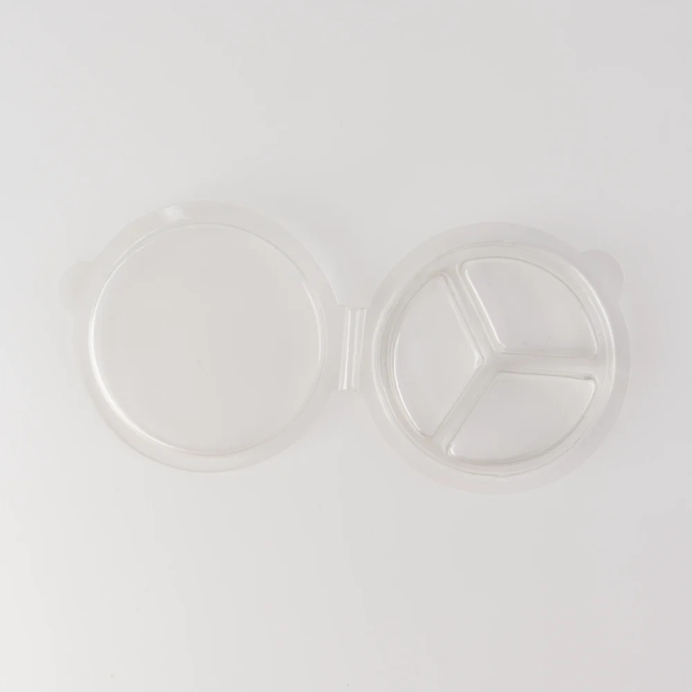 Aroma wax holder 3 hollow circular shape