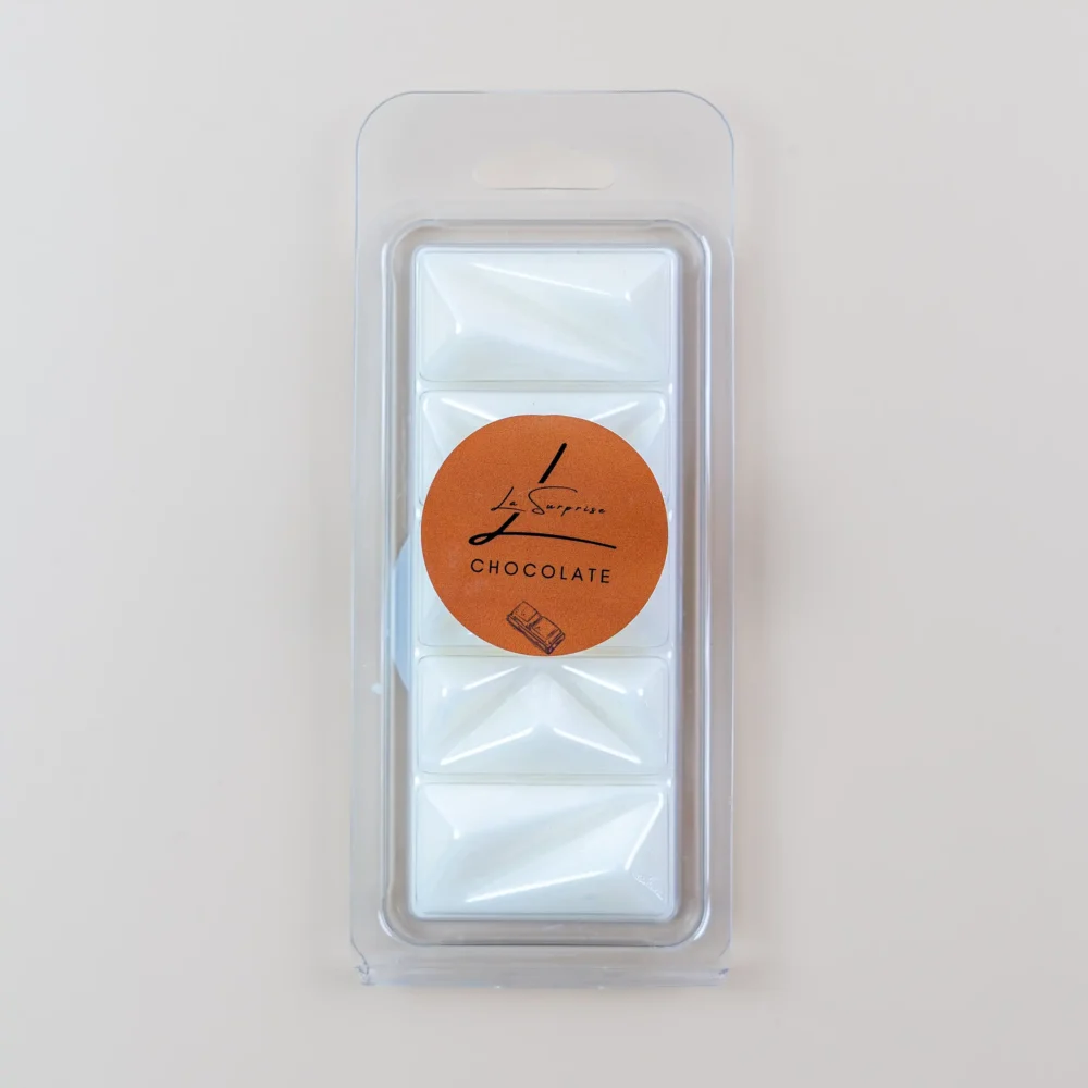 Chocolate-scented wax in an aroma lamp