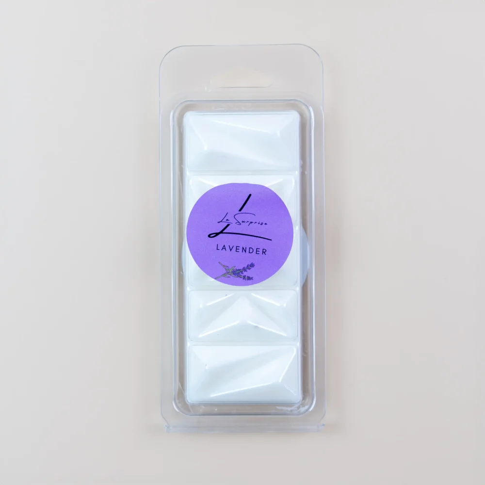 Lavender-scented wax in an aroma lamp