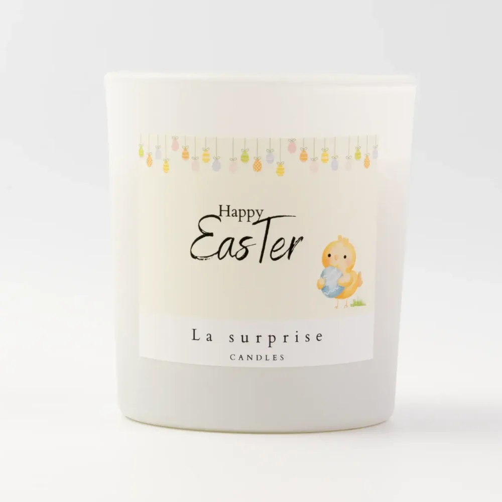 Easter chick scented candle