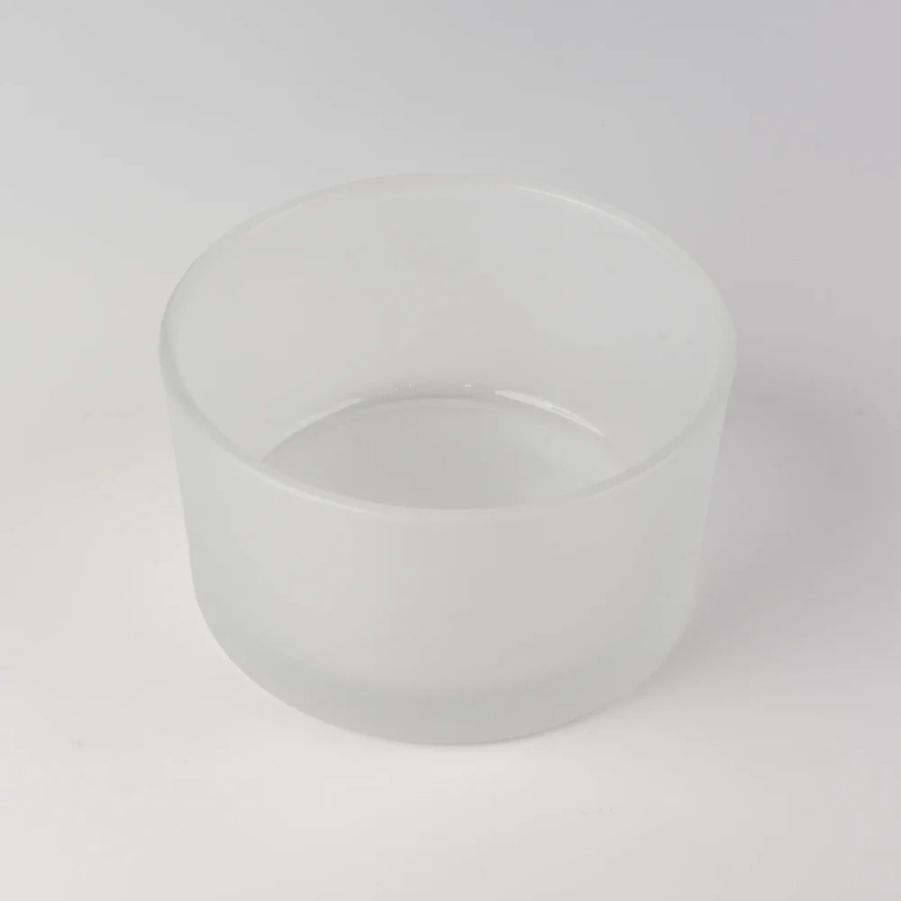 Kerzenglas - farblos matt 500ml