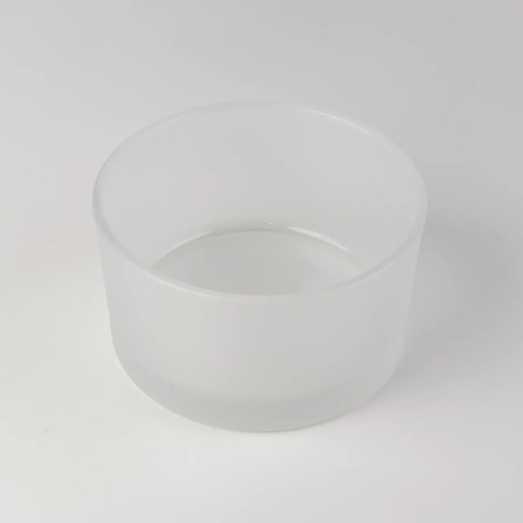 Candle glass - colorless matte 500ml