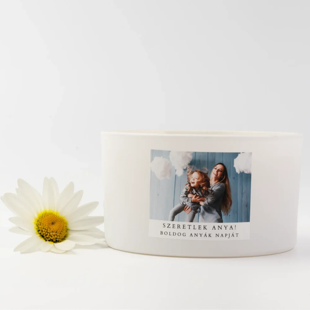 Mother's Day photo scented candle