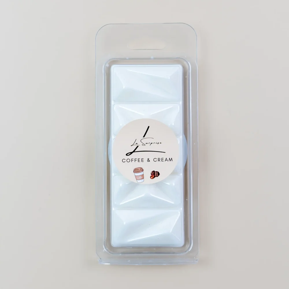 Coffee-scented wax in an aroma lamp