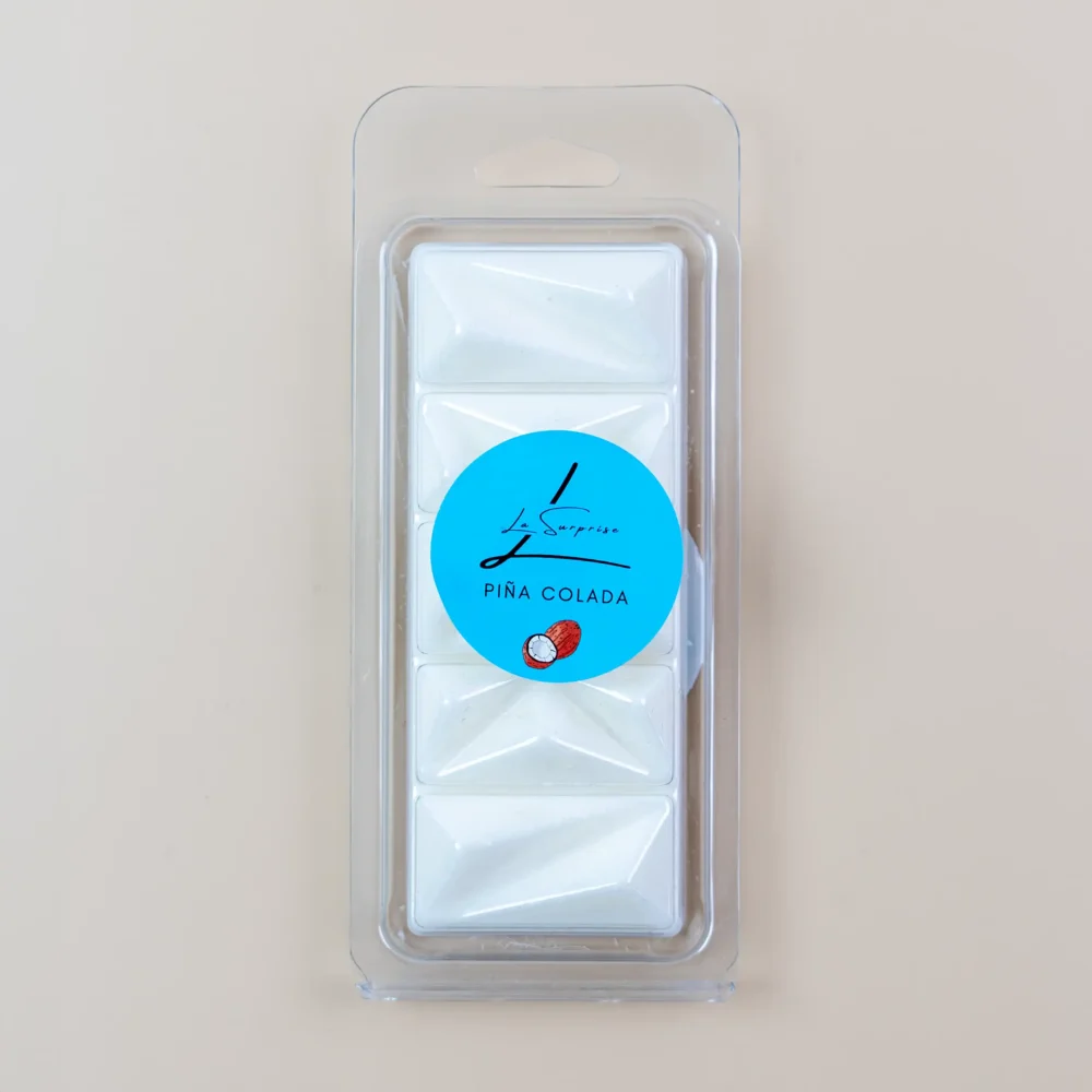 Piña colada scented wax in an aroma lamp