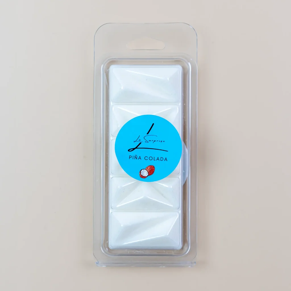 Piña colada scented wax in an aroma lamp