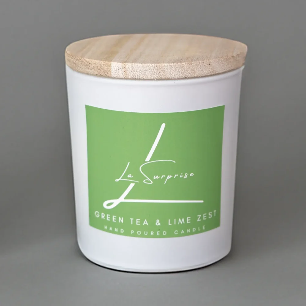 Green tea & Lime scented candle