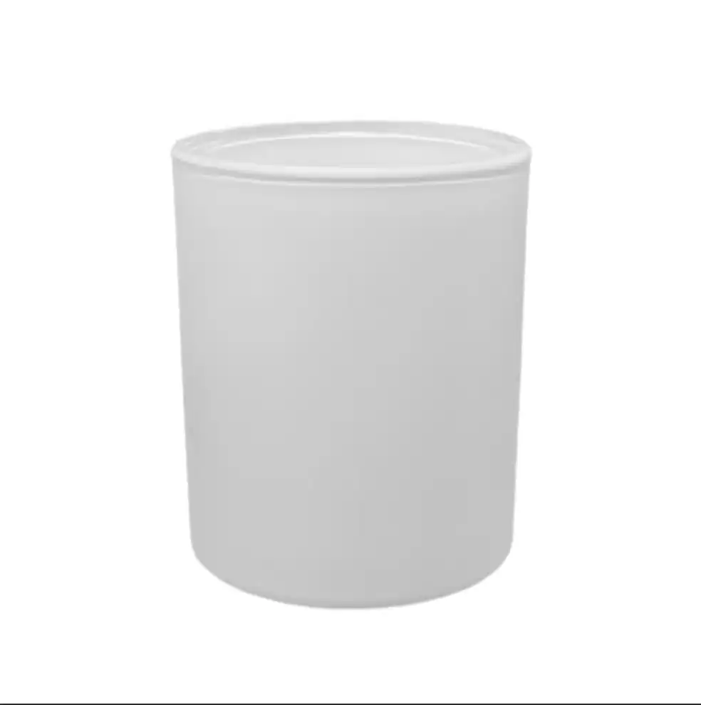 Candle glass - matt white 180ml
