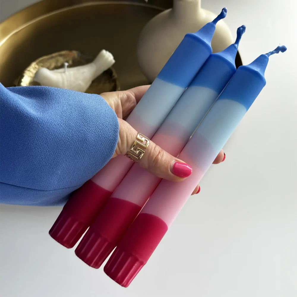 Spring Colors Pillar Candle