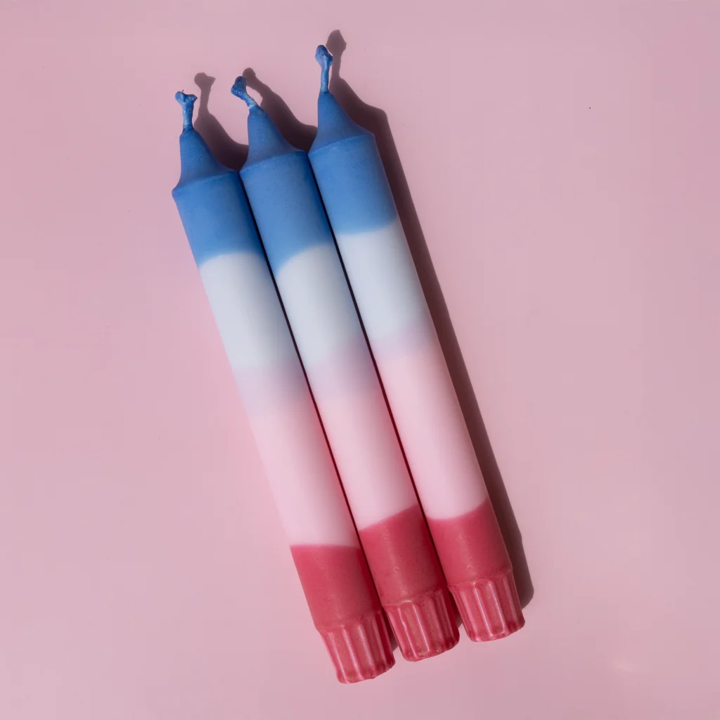 Spring Colors Pillar Candle