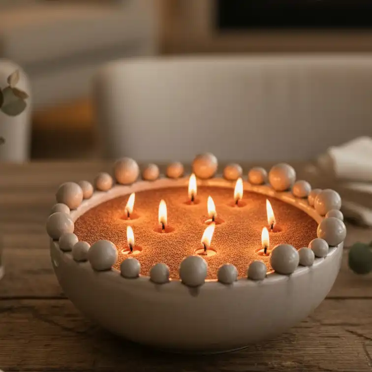 Candle powder Cinnamon color